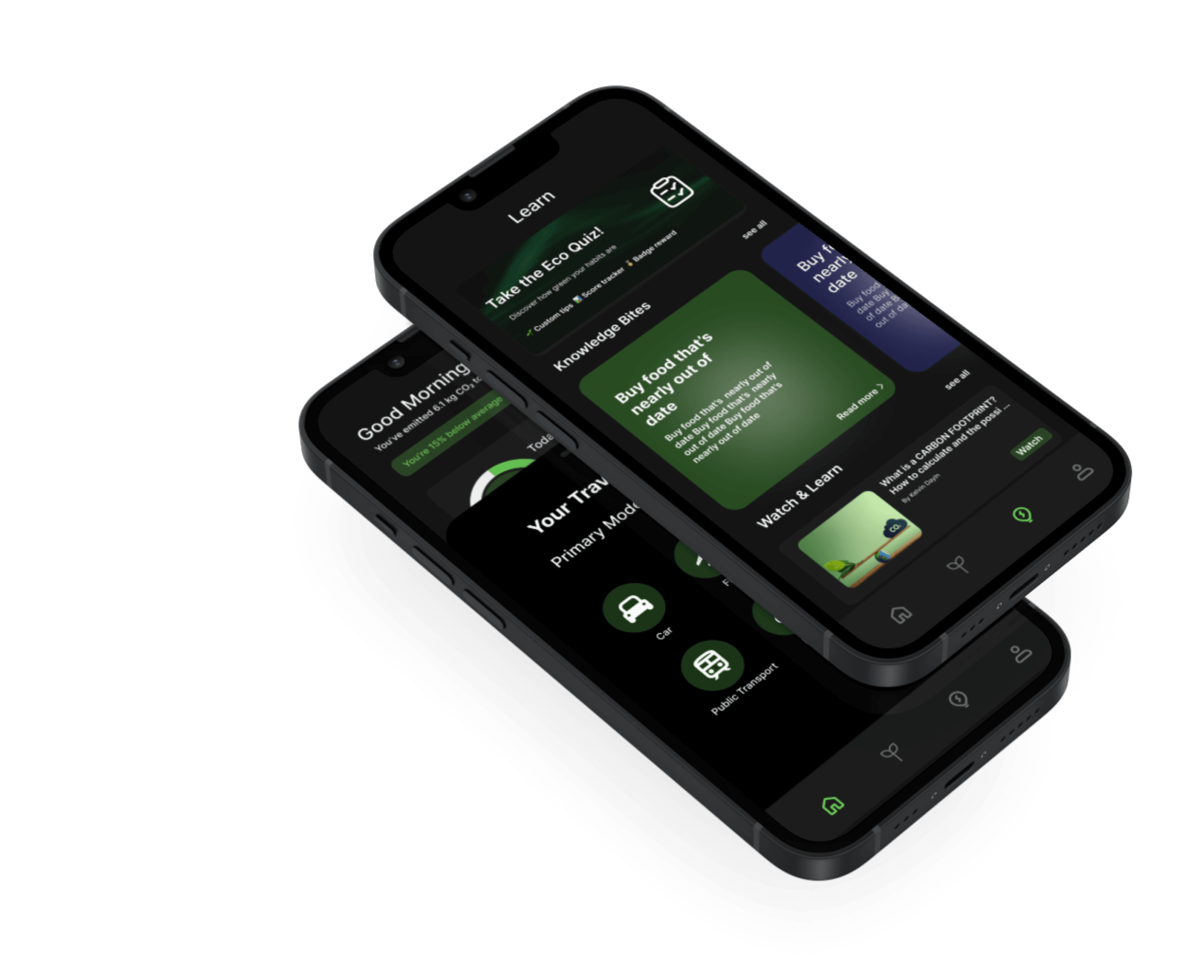 EcoTrack learn screen