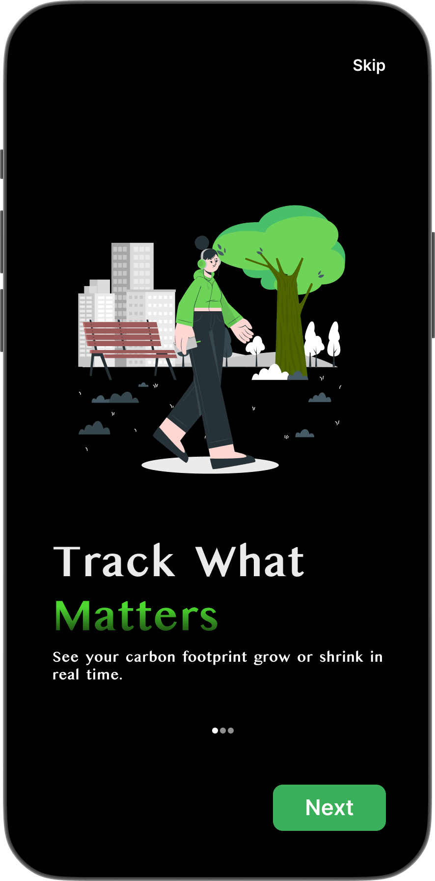 EcoTrack onboarding step 2