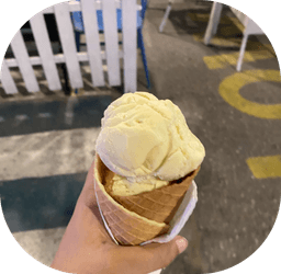 An ice cream cone