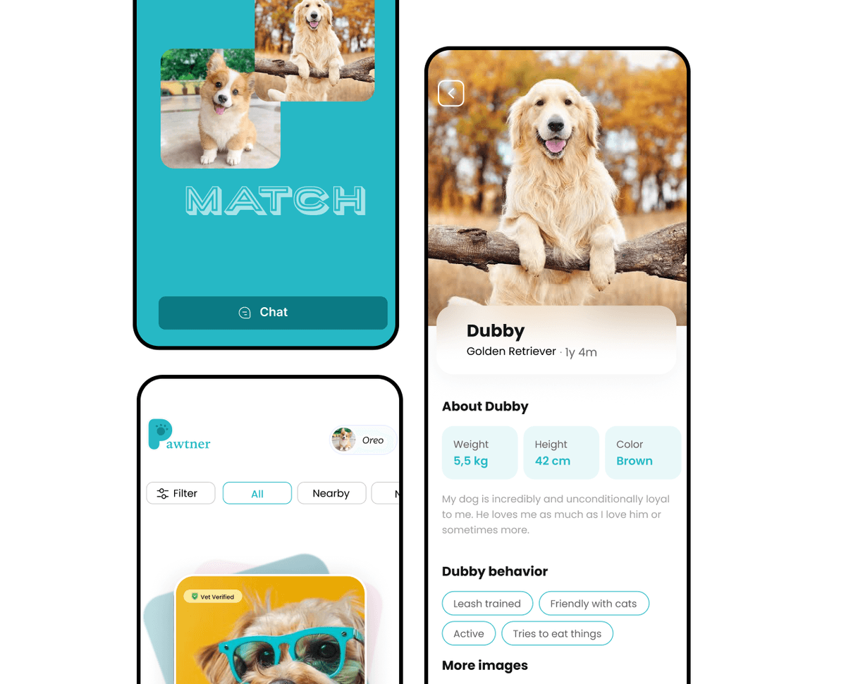 Pawtner pet-care app prototype
