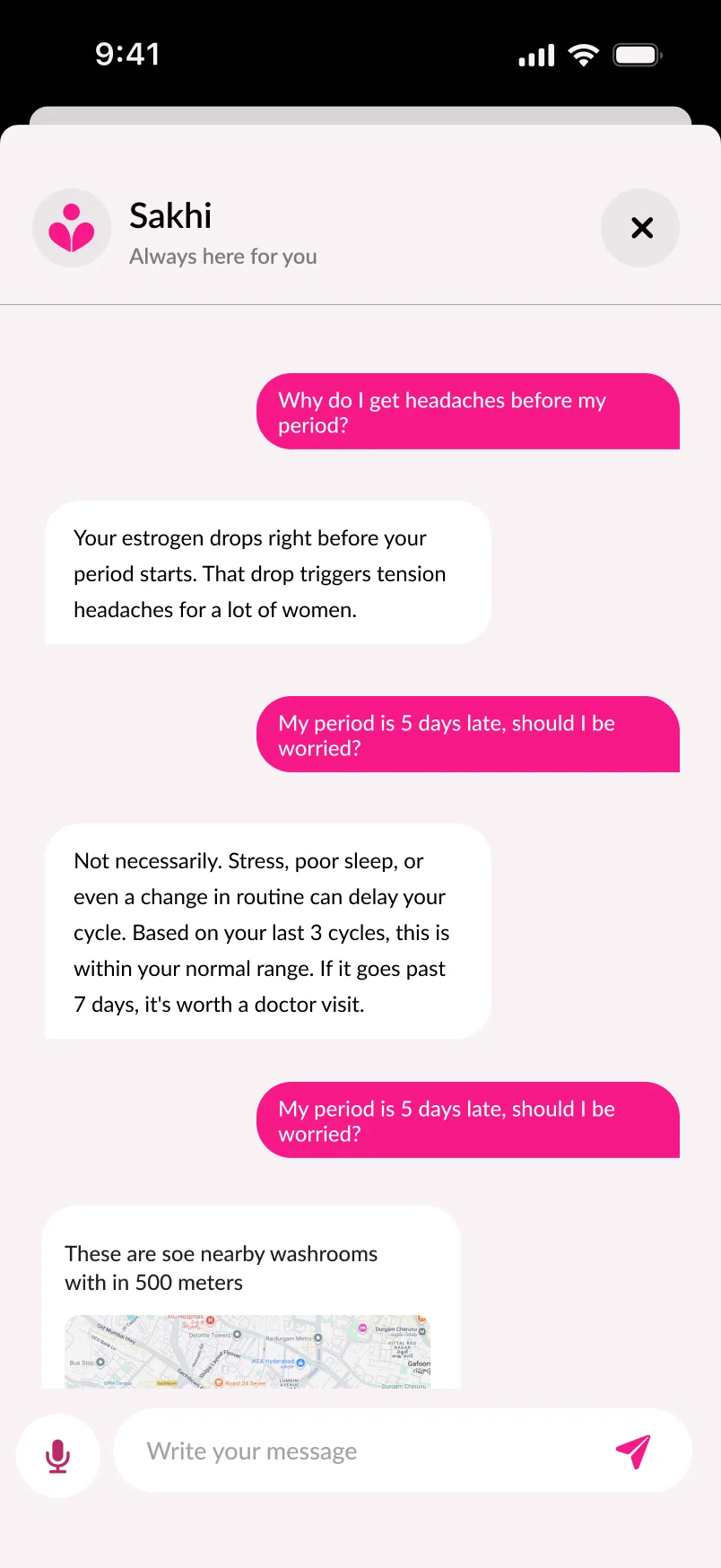 Ask Sakhi explaining headaches before a period