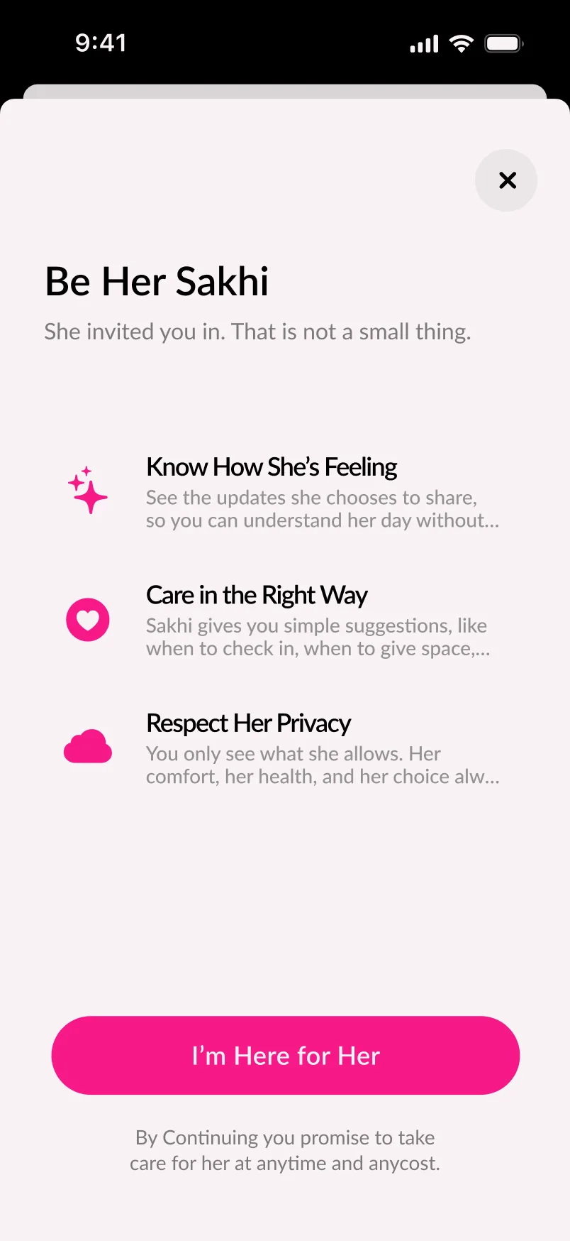 Be Her Sakhi: she invited you in