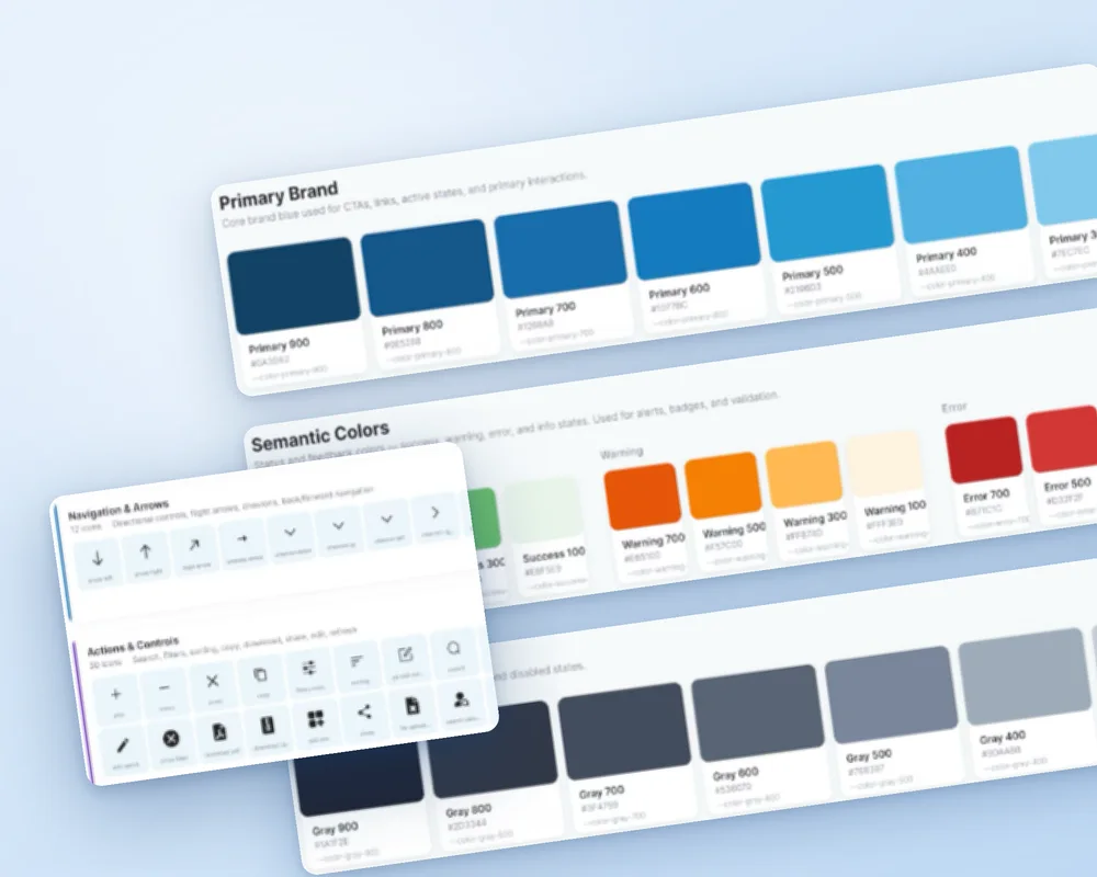 A single system, four products: Design System